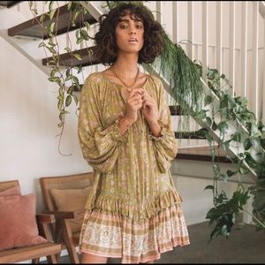 spell & the gypsy dahlia tie front dress size xs